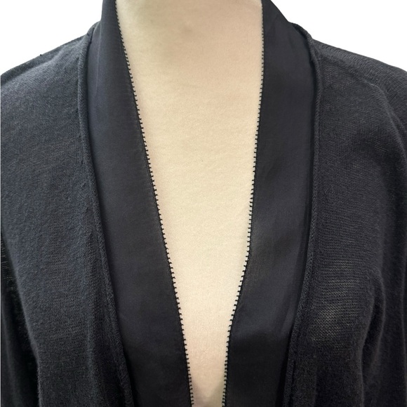 Eileen Fisher linen and silk long cardigan in black. Size XL. VGUC - Picture 2 of 10